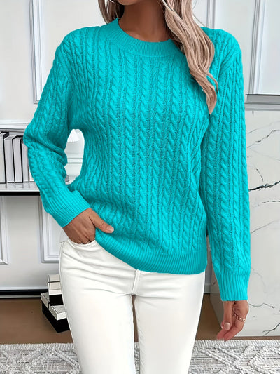Antonella - Lässiger, lockerer Rundhals-Pullover