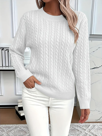 Antonella - Lässiger, lockerer Rundhals-Pullover