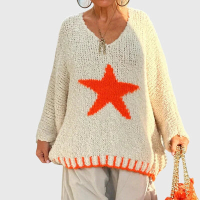 Aria - V-Ausschnitt Strickpullover