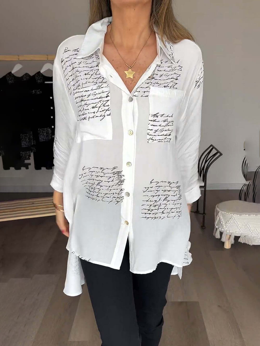 Lexi - Lässiges Langarmhemd