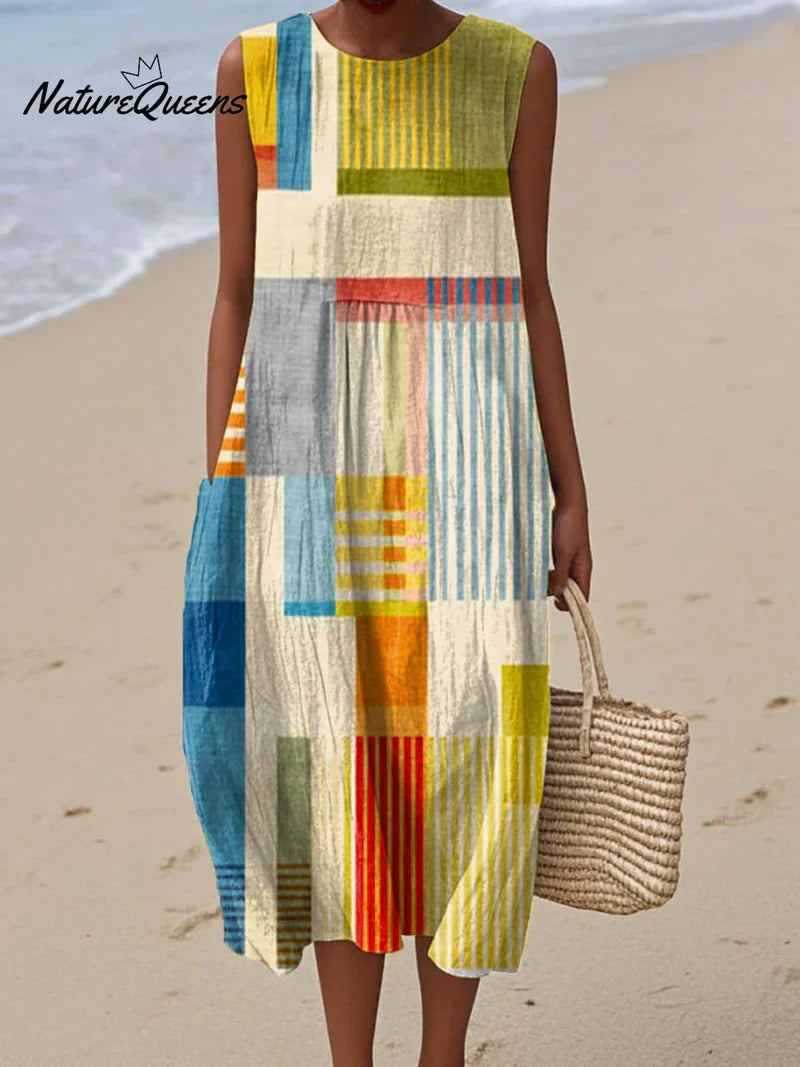 Aleida | Moderne Patchwork Kleid