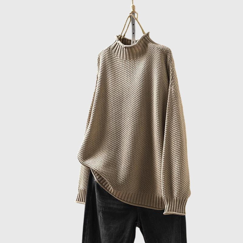 Amelia | Strickpullover mit Funnel Neck