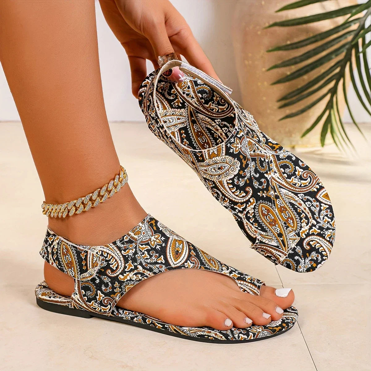 Zoe - Vintage Bohemian Sandalen für Damen