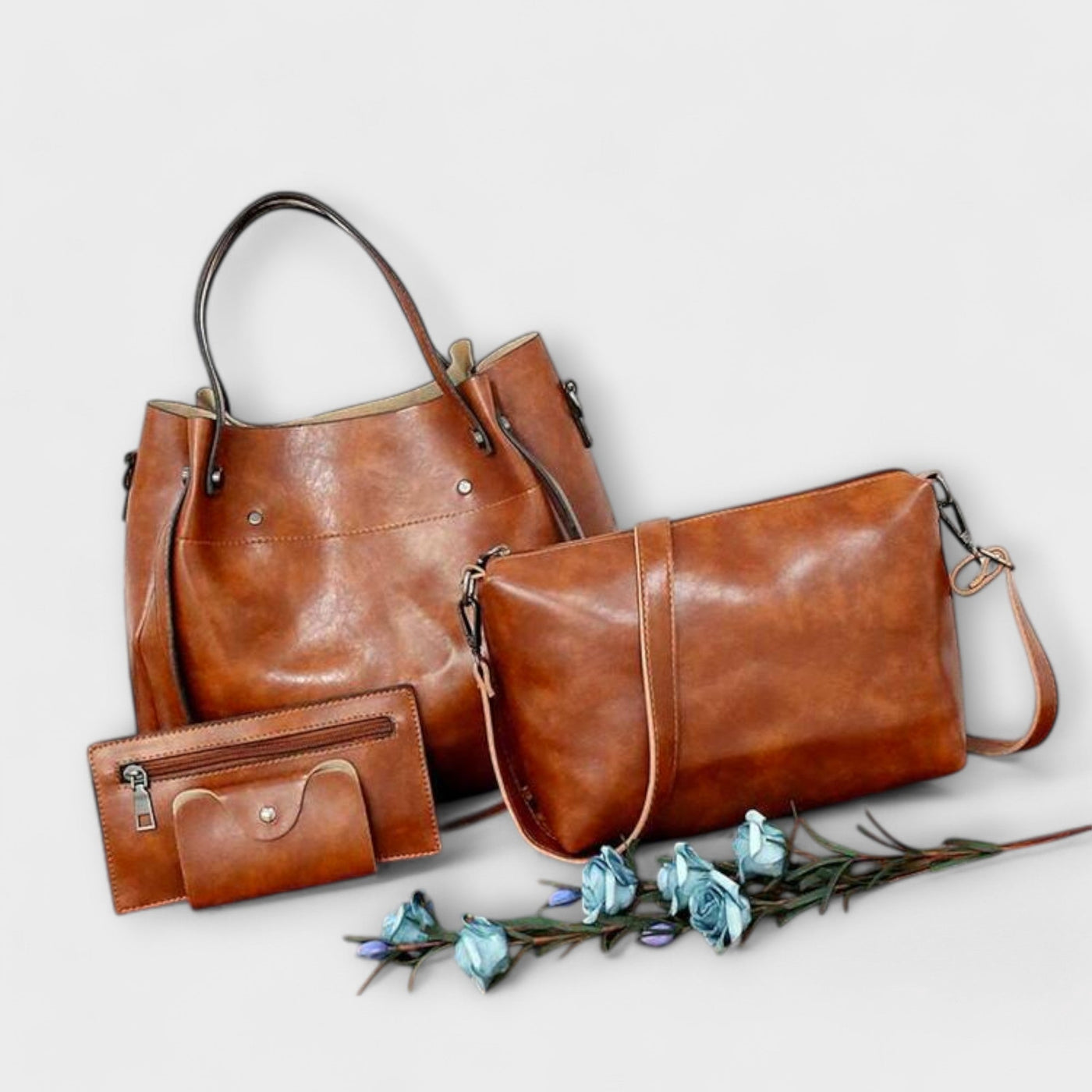 Olivia - 4-teiliges Vintage-Taschenset