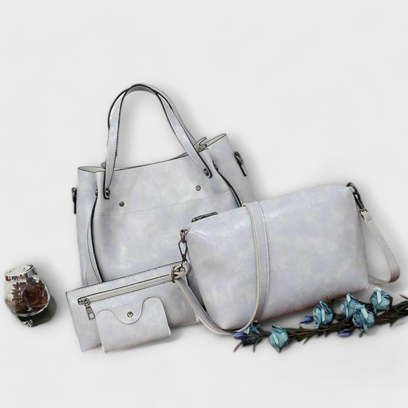 Olivia - 4-teiliges Vintage-Taschenset