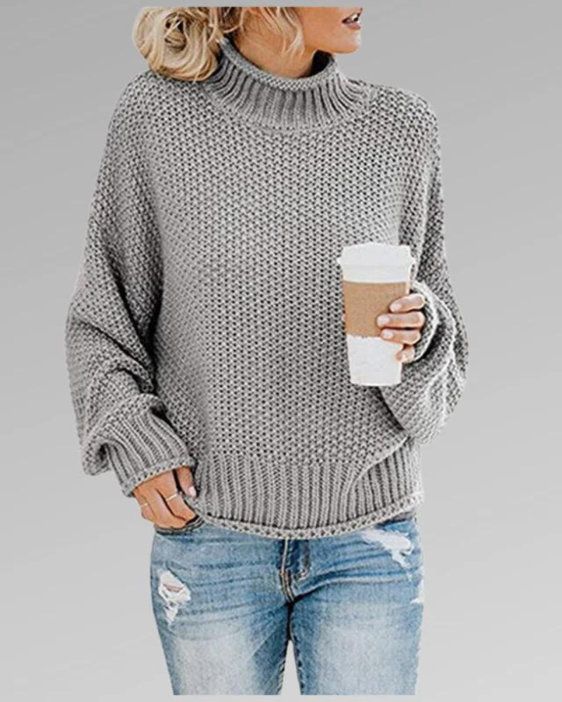 Jayla - Eleganter Mock Neck Pullover