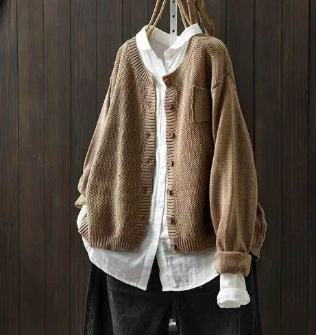 Kirsty - Rundhals-Cardigan