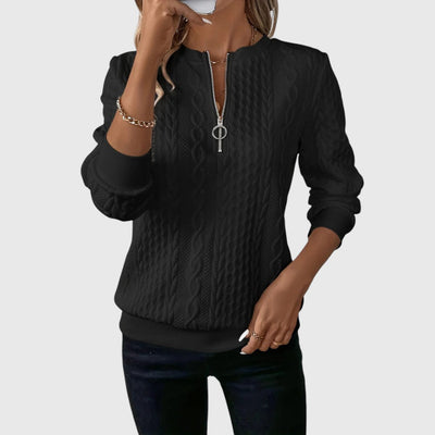 Josine - Eleganter Pullover mit Reißverschluss