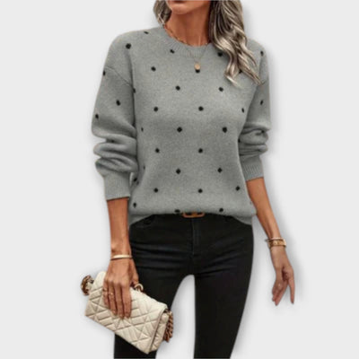 Imelda – Lässiger Strickpullover mit langen Ärmeln