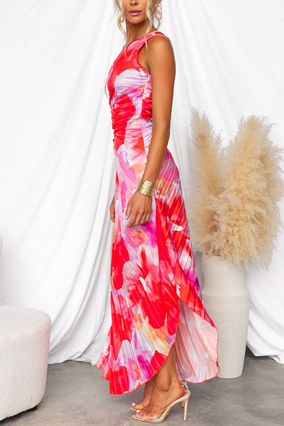 Kacie - Plissé Sommerkleid