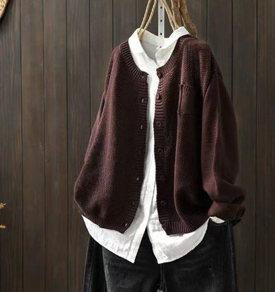 Kirsty - Rundhals-Cardigan