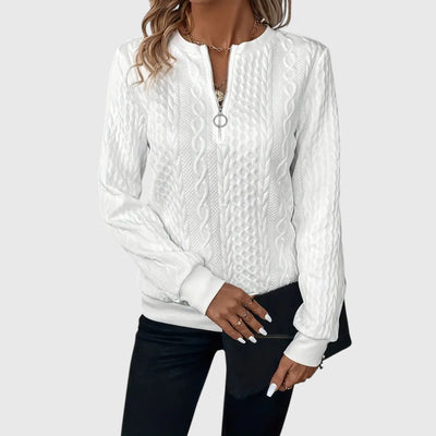 Josine - Eleganter Pullover mit Reißverschluss