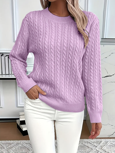 Antonella - Lässiger, lockerer Rundhals-Pullover