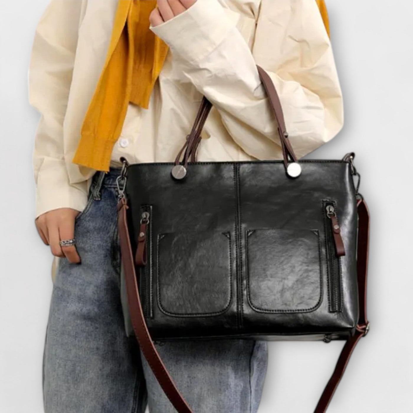 Lora - Elegante Lederhandtasche