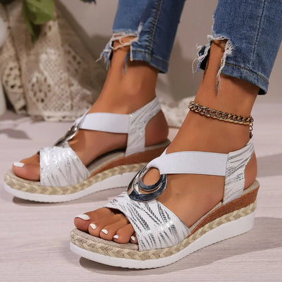 Bella - Gedruckte orthopädische Sandalen