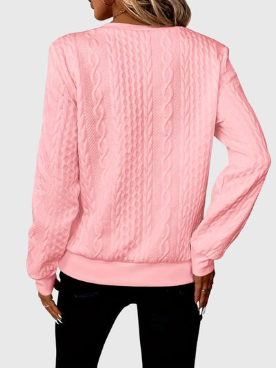 Catherine - Sweatshirt mit halbem Reißverschluss