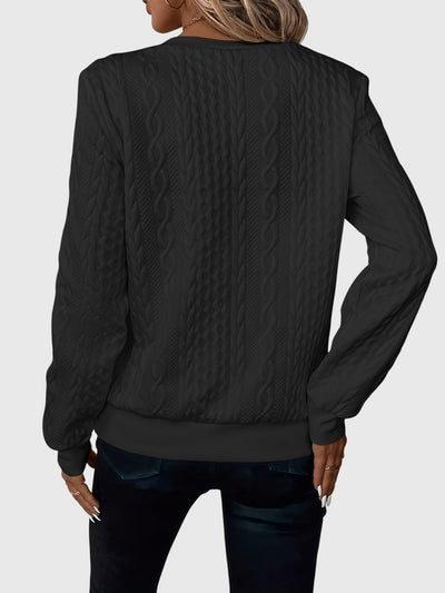 Catherine - Sweatshirt mit halbem Reißverschluss