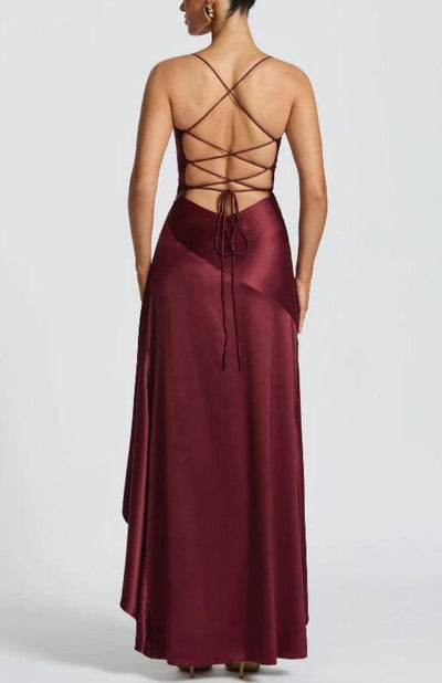 Halterloses Rüschenshirt Maxi-Kleid