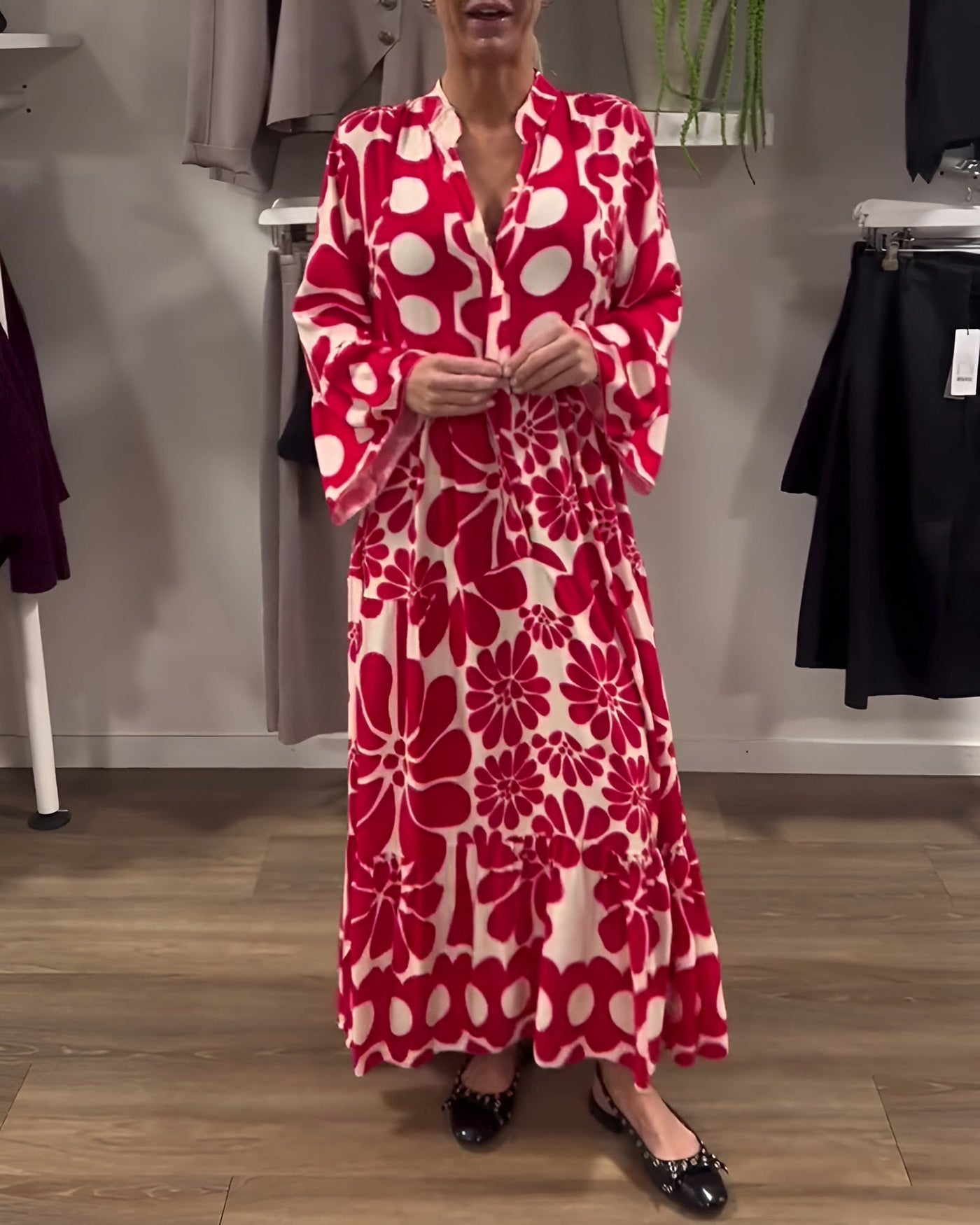 Marielle | Elegantes Maxikleid mit Print