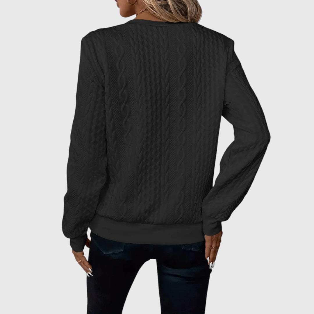 Josine - Eleganter Pullover mit Reißverschluss