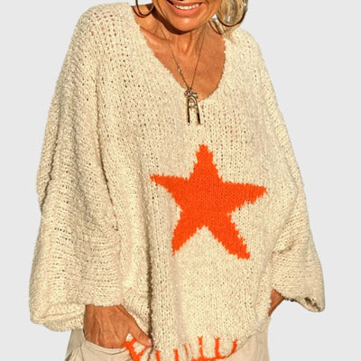 Aria - V-Ausschnitt Strickpullover