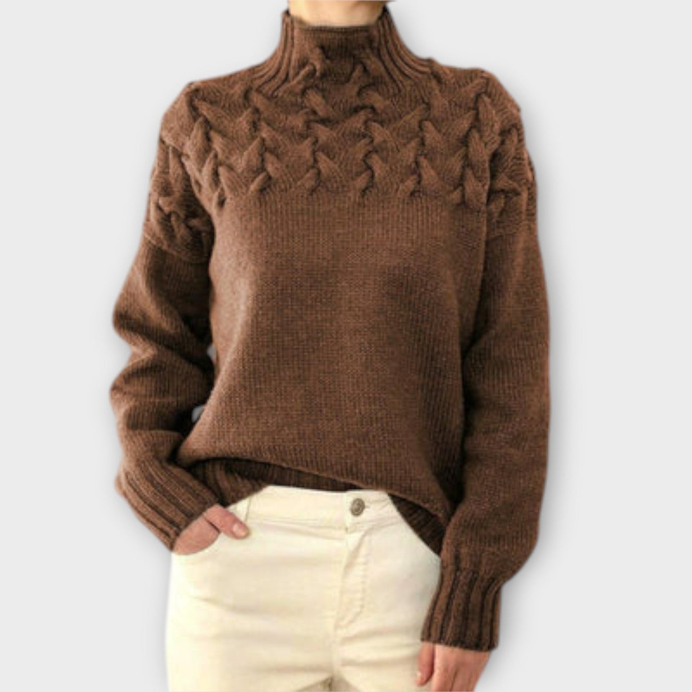 Tina - Kabelstrickpullover