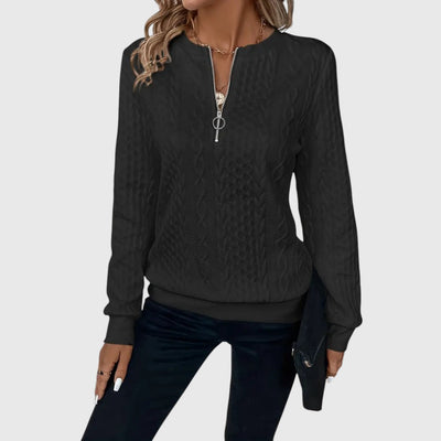 Josine - Eleganter Pullover mit Reißverschluss