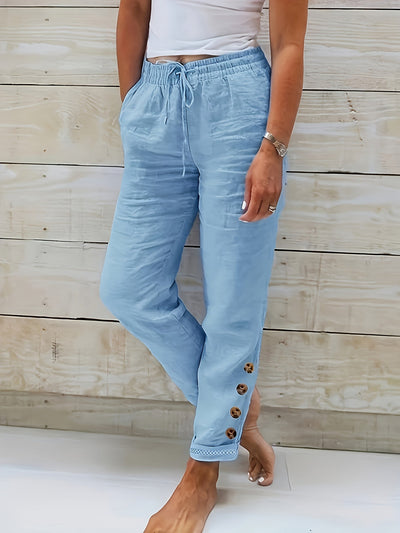 Linnea™ – Slim Rechte Baumwollhose