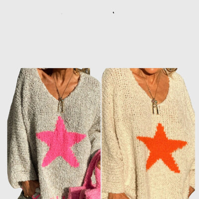 Aria - V-Ausschnitt Strickpullover