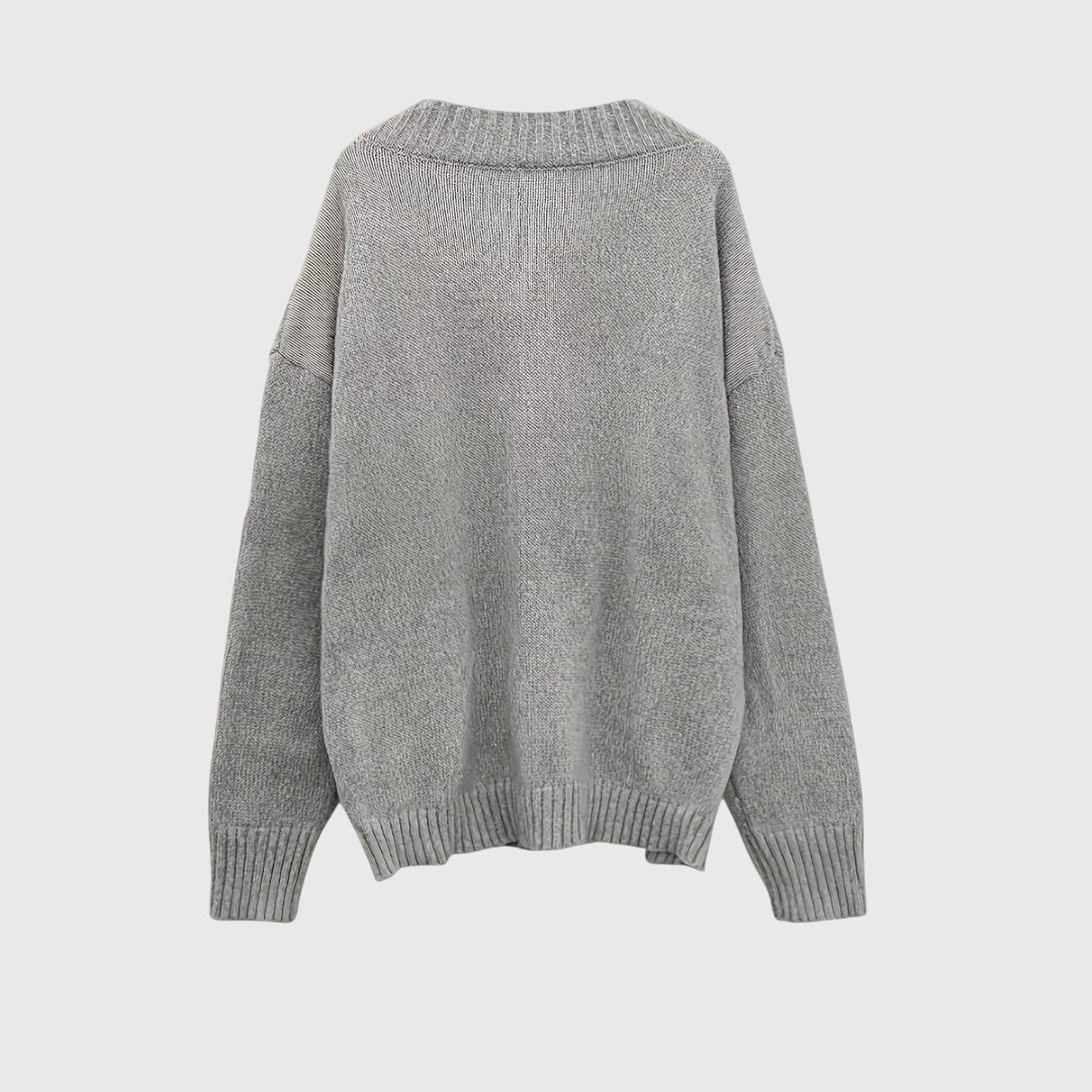 Carole - V-Ausschnitt Strickpullover