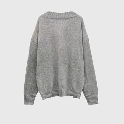 Carole - V-Ausschnitt Strickpullover