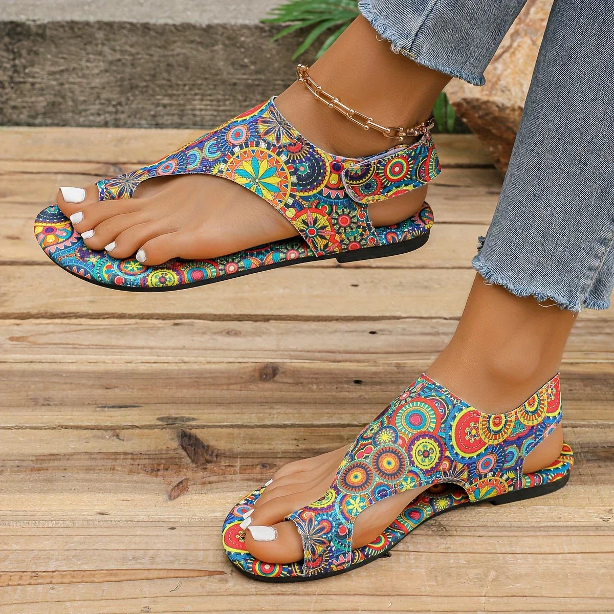 Zoe - Vintage Bohemian Sandalen für Damen