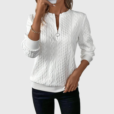 Josine - Eleganter Pullover mit Reißverschluss