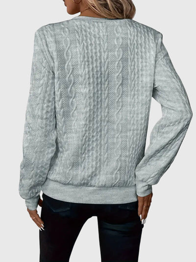 Catherine - Sweatshirt mit halbem Reißverschluss
