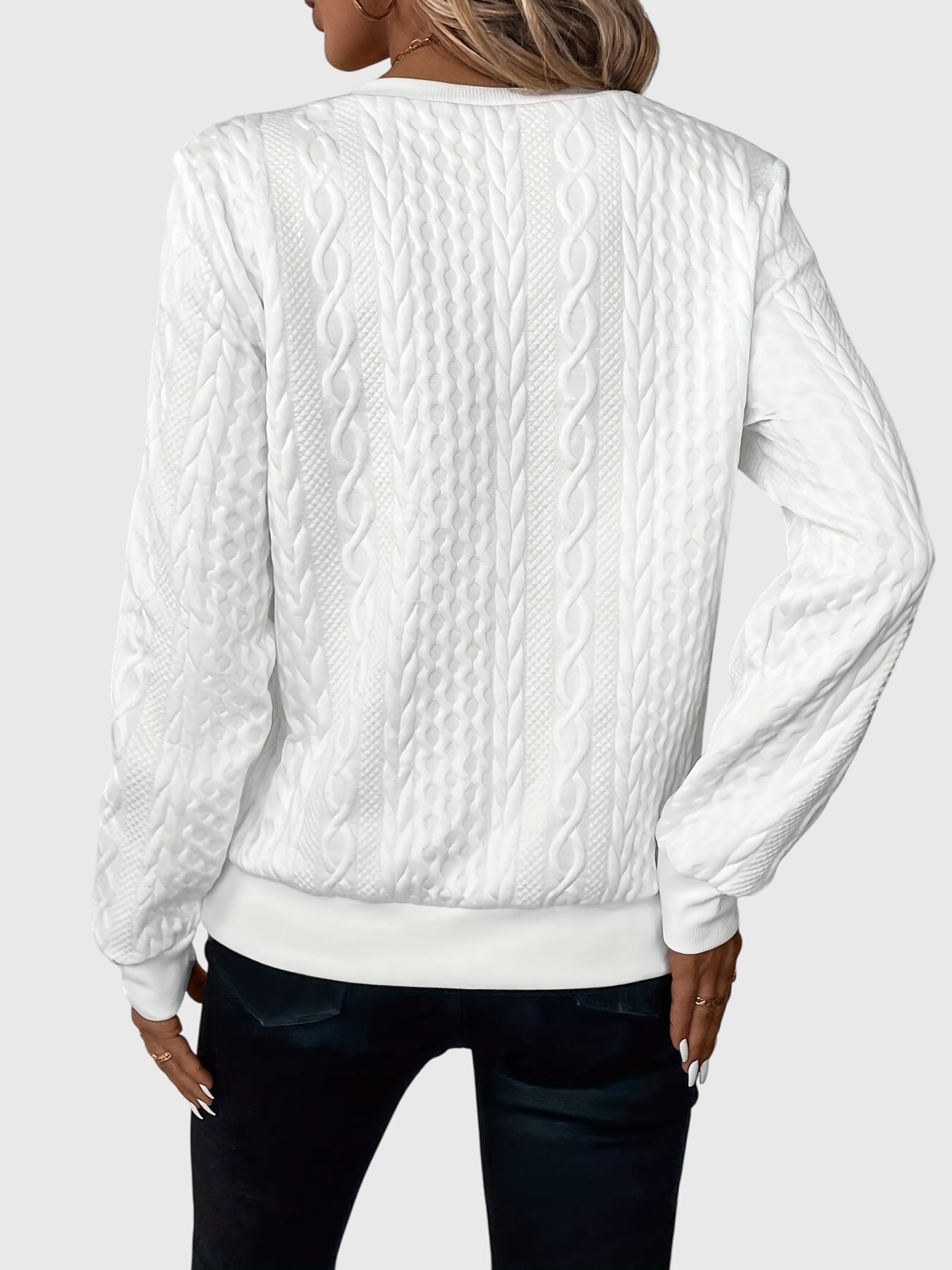 Catherine - Sweatshirt mit halbem Reißverschluss