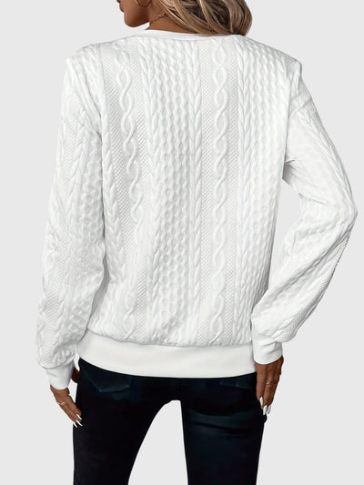 Catherine - Sweatshirt mit halbem Reißverschluss
