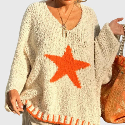 Aria - V-Ausschnitt Strickpullover