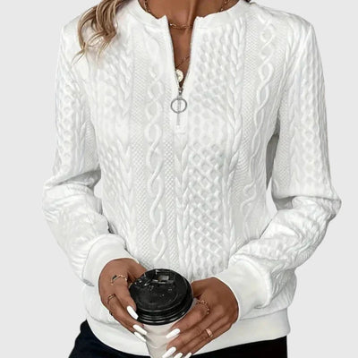 Josine - Eleganter Pullover mit Reißverschluss