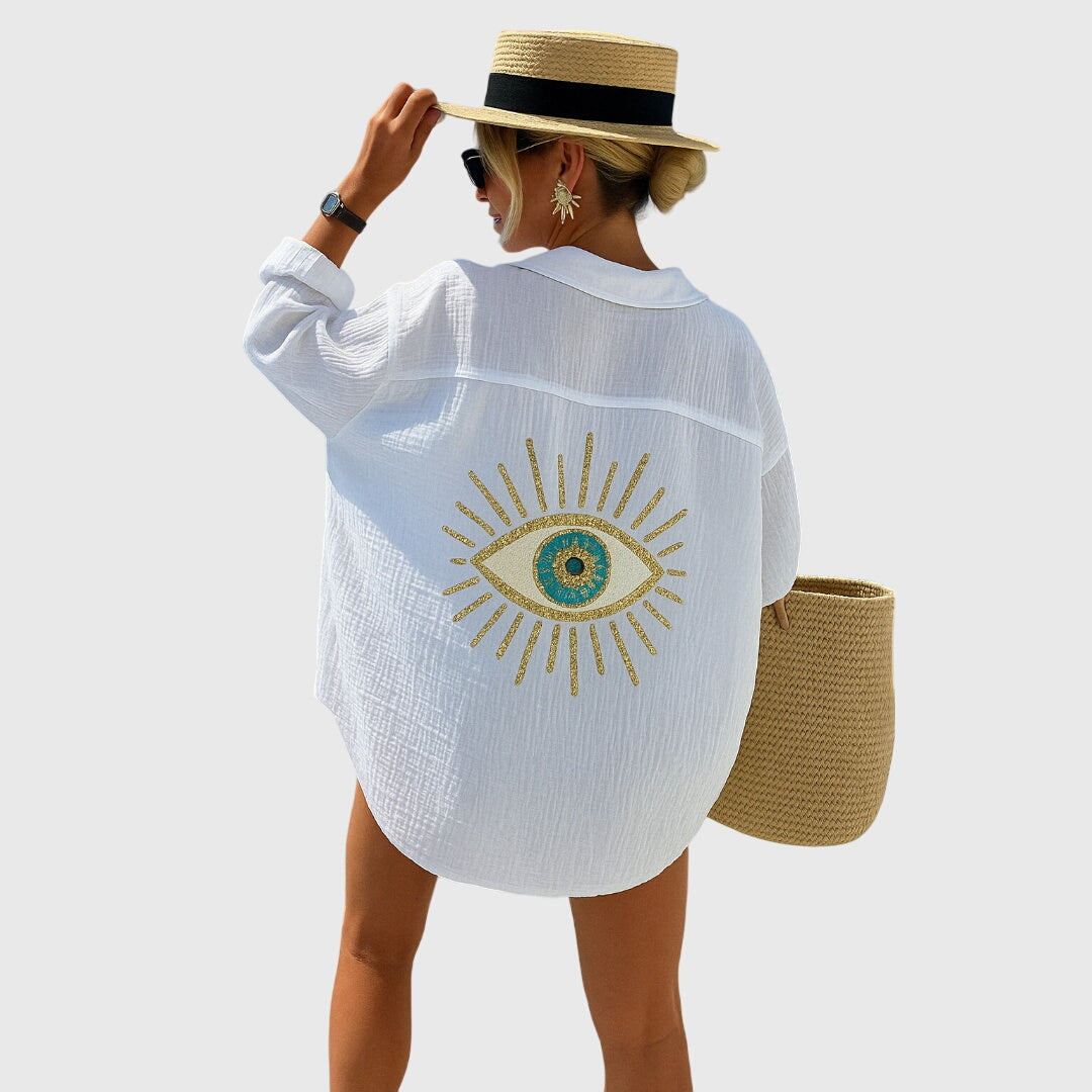 Anna - Griechisches Augen-Shirt