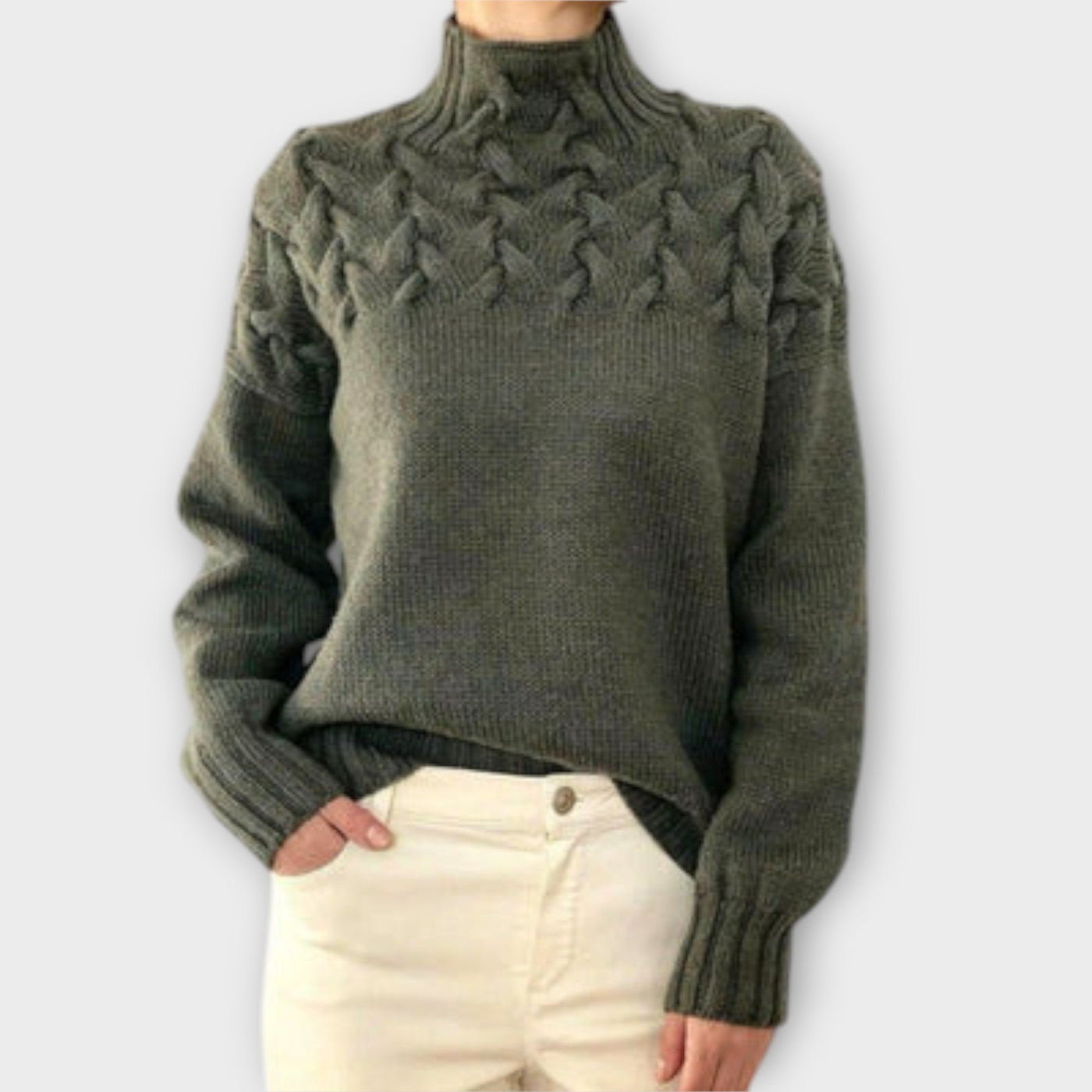 Tina - Kabelstrickpullover