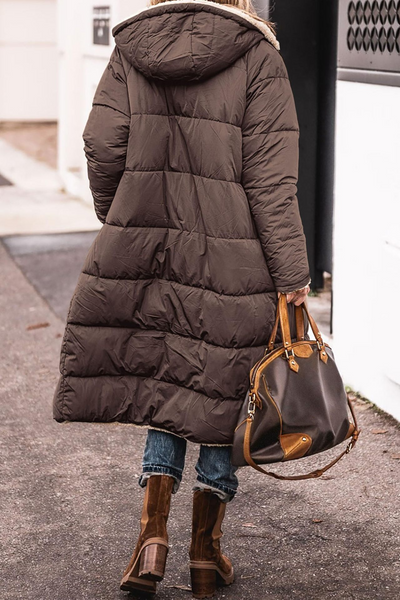 Manuela | Langer, gepolsterter Wintermantel