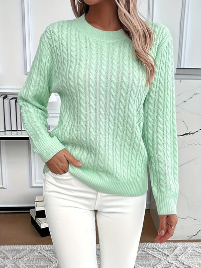 Antonella - Lässiger, lockerer Rundhals-Pullover