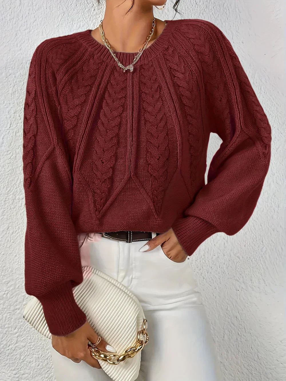 Freya - Klassischer Strickpullover