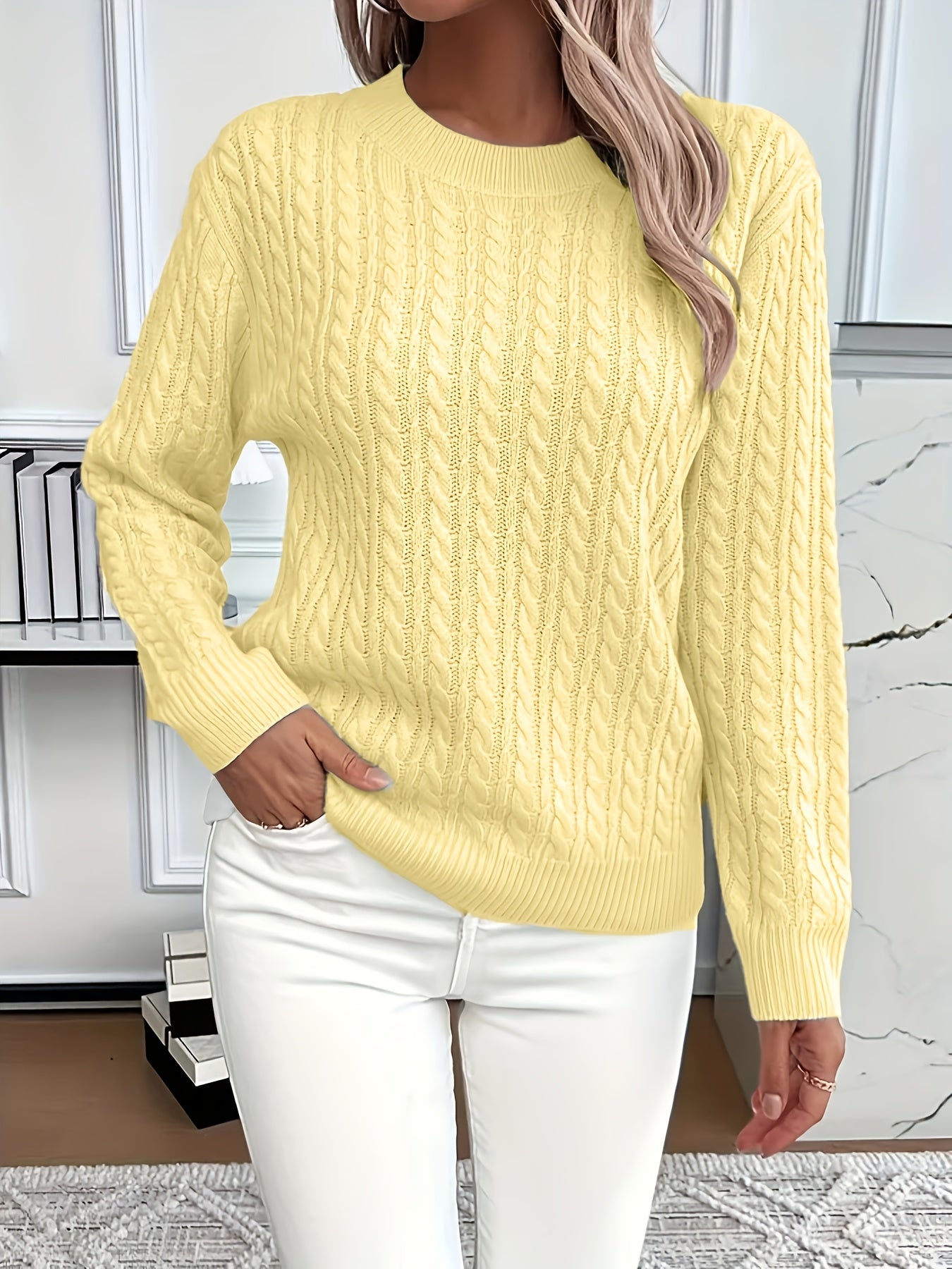 Antonella - Lässiger, lockerer Rundhals-Pullover