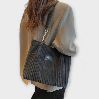 Olivia - Weiche Cord Schultertasche