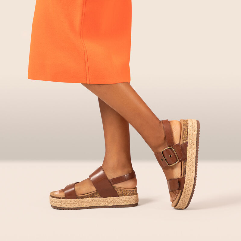 Brooke - Plattform-Sandalen mit Fußgewölbeunterstützung