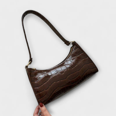 Olivia - Glänzende Lederhandtasche