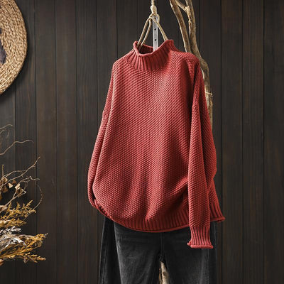 Amelia | Strickpullover mit Funnel Neck