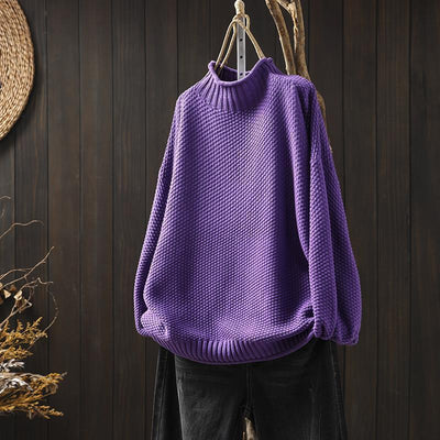 Amelia | Strickpullover mit Funnel Neck