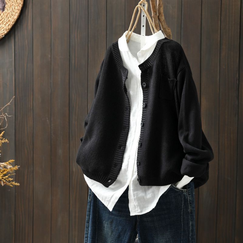 Kirsty - Rundhals-Cardigan
